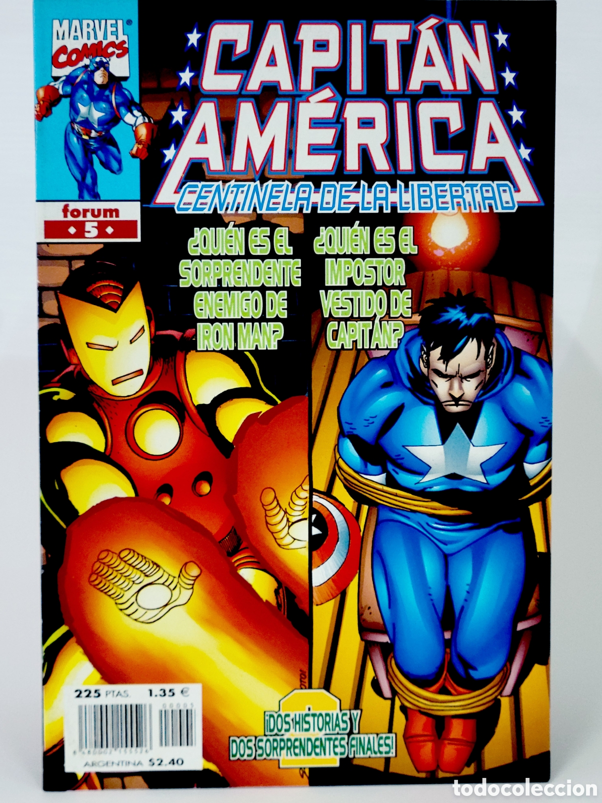 C&oacute;mics: C&Oacute;MIC CAPITAN AM&Eacute;RICA 5 CENTINELA DE LA LIBERTAD FORUM MARVEL GRAPA DE KIOSCO