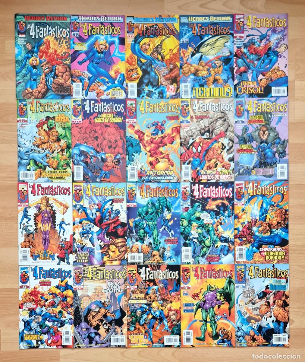 C&oacute;mics: LOS CUATRO FANTASTICOS Vol 3. Coleccion completa de 34 comics + 2 especiales. Comics Forum 1998.