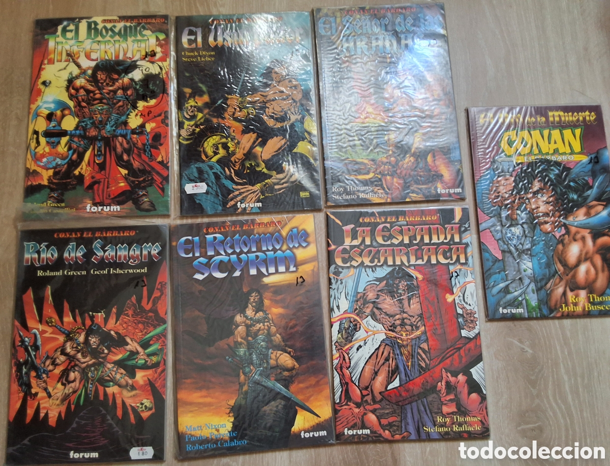C&oacute;mics: Conan el barbaro fantas&iacute;a heroica 7 prestigios coleccion completa edita forum