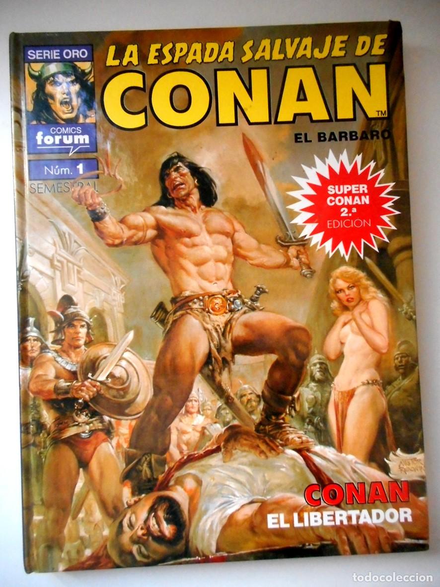 C&oacute;mics: SUPER CONAN N&ordm;1 LA ESPADA SALVAJE DE CONAN (FORUM-1989) -SEGUNDA EDICI&Oacute;N-