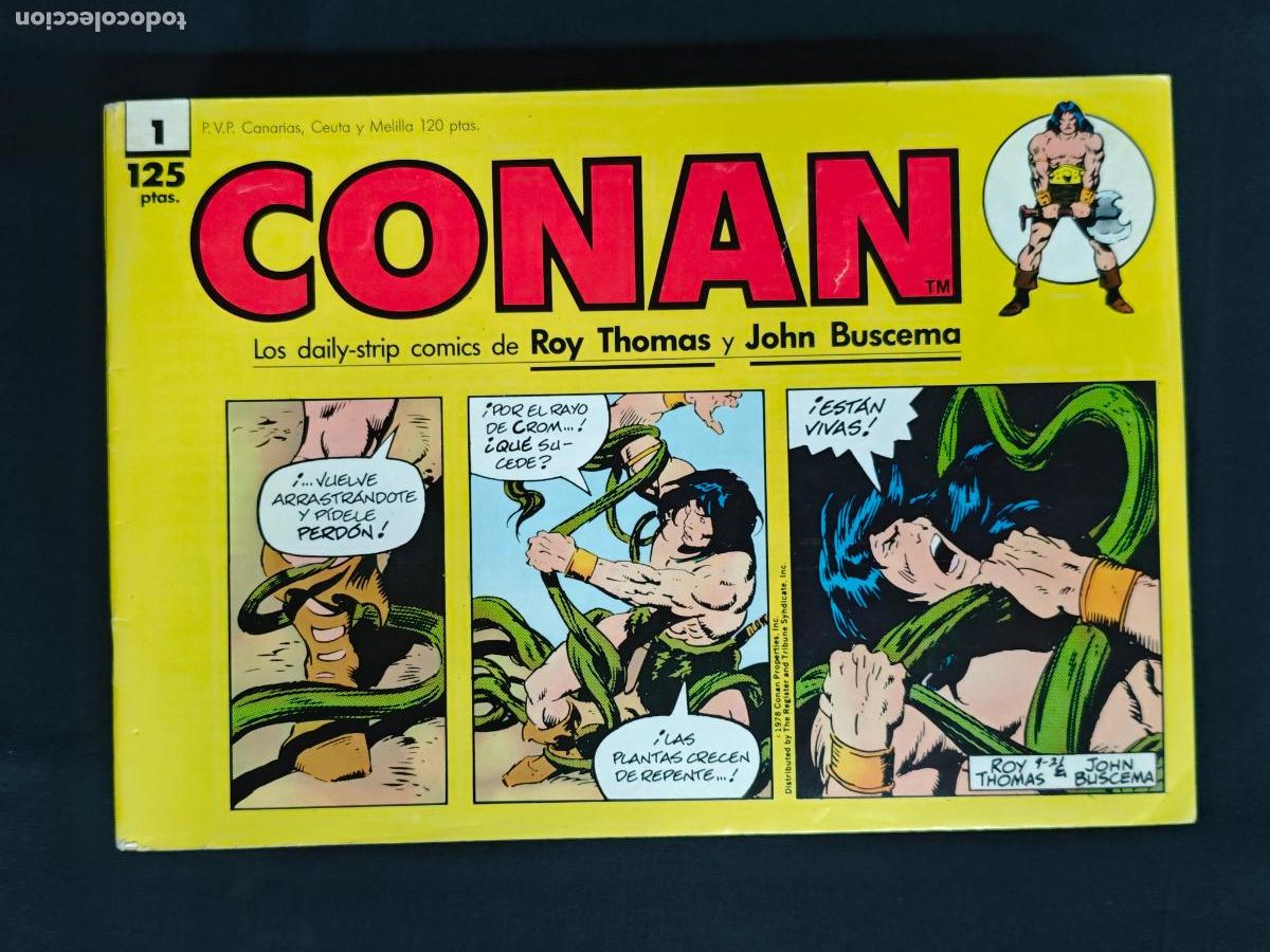 C&oacute;mics: COLECCION COMPLETA - CONAN LOS DAILY STRIPS - TIRAS DIARIAS - N&ordm; 1 AL N&ordm; 12 - FORUM