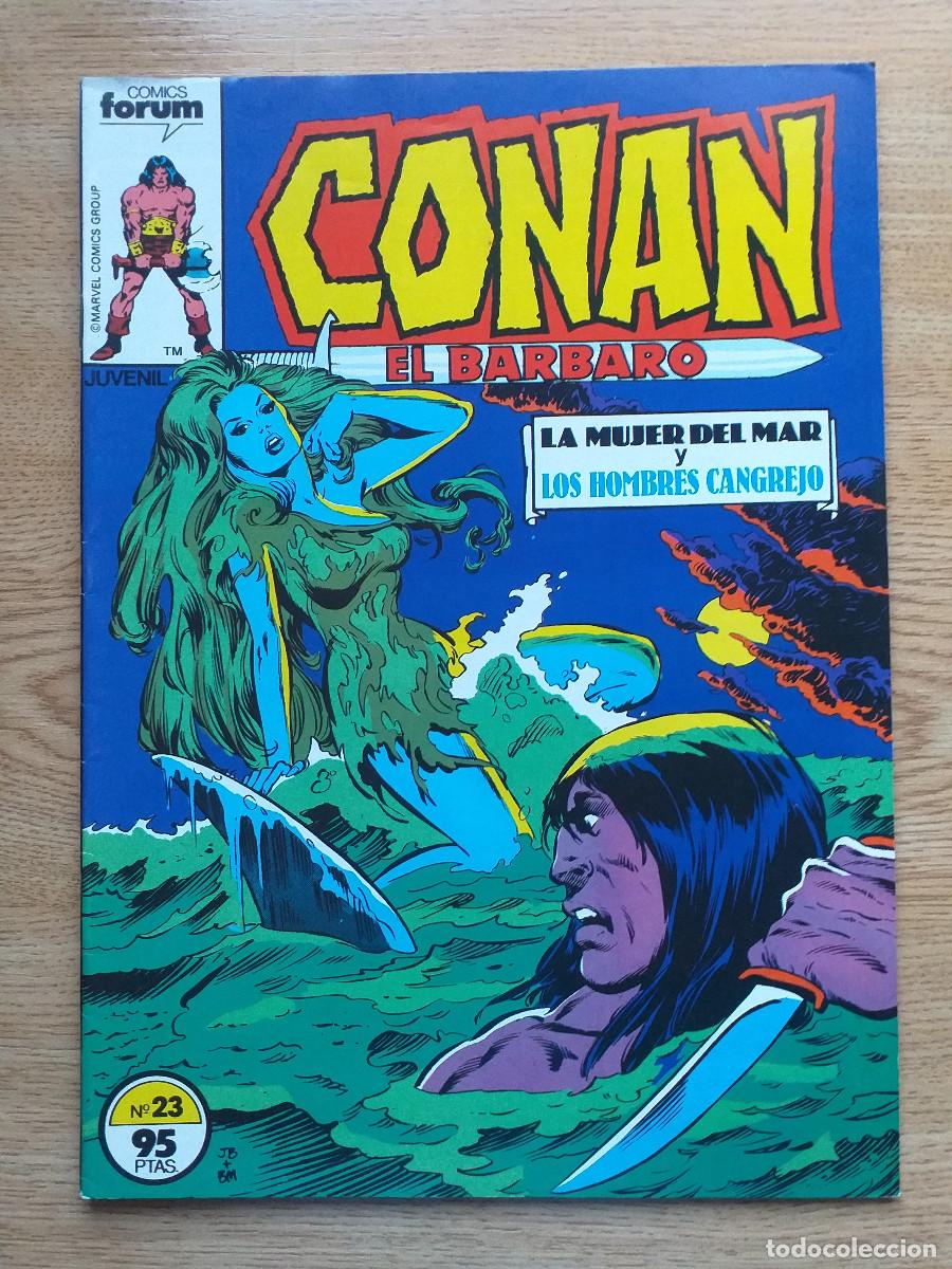 C&oacute;mics: CONAN EL B&Aacute;RBARO - VOL.1 - N&ordm; 23 - La mujer del mar y Los Hombres Cangrejo - FORUM
