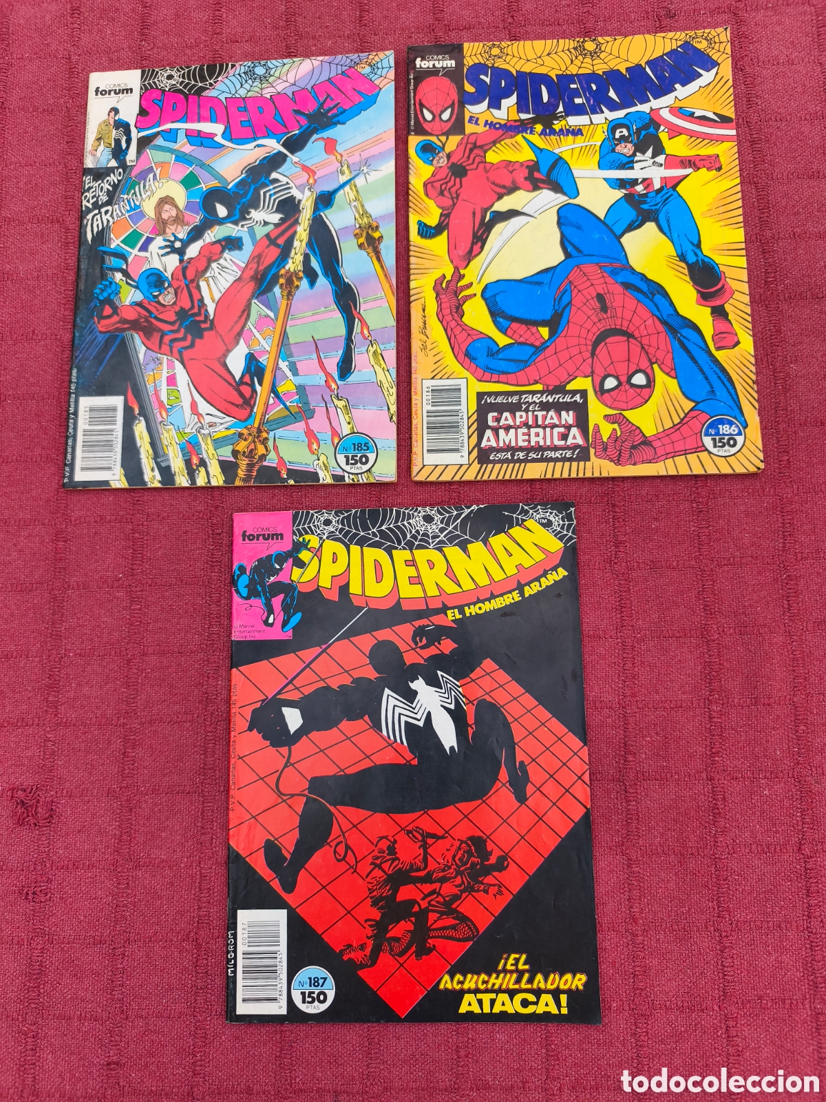 C&oacute;mics: SPIDERMAN 185 FORUM - SPIDERMAN 186 FORUM - SPIDERMAN 187 COMICS FORUM- EL HOMBRE ARA&Ntilde;A