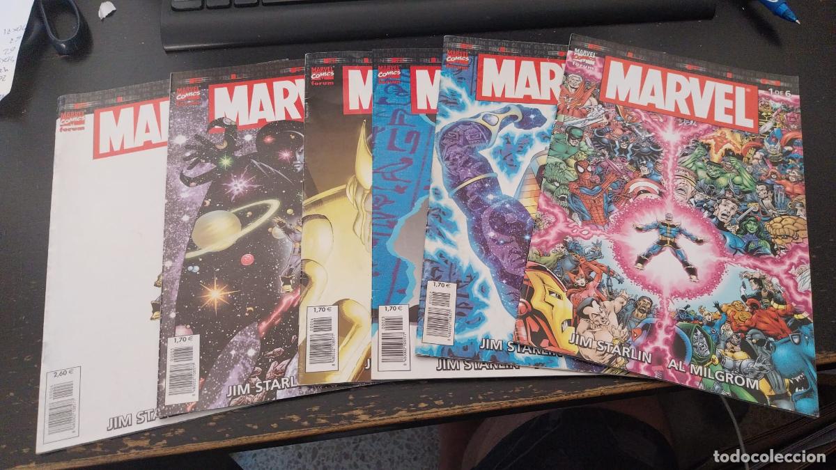 C&oacute;mics: UNIVERSO MARVEL: EL FIN - 1 2 3 4 5 6 COMPLETA FORUM STARLIN 2004 arx94
