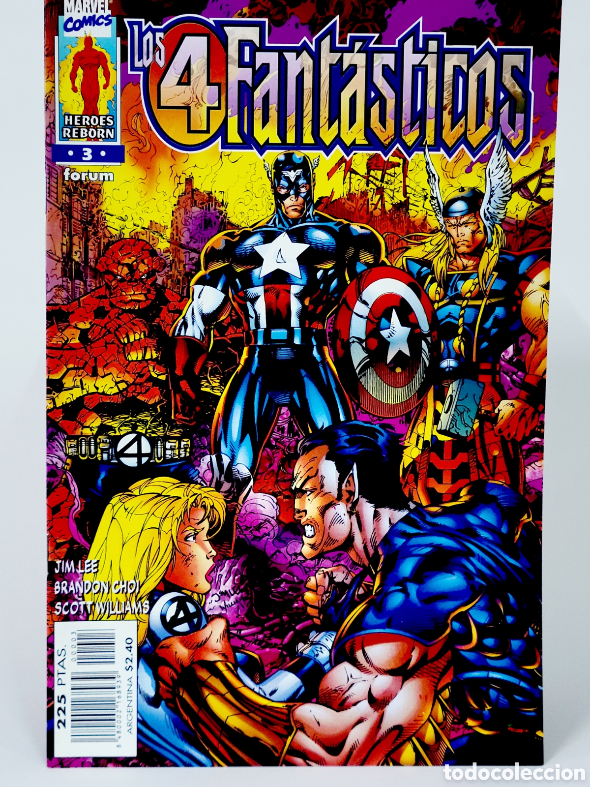 C&oacute;mics: C&Oacute;MIC HEROES REBORN LOS 4 FANTASTICOS 3 FORUM MARVEL GRAPA KIOSCO