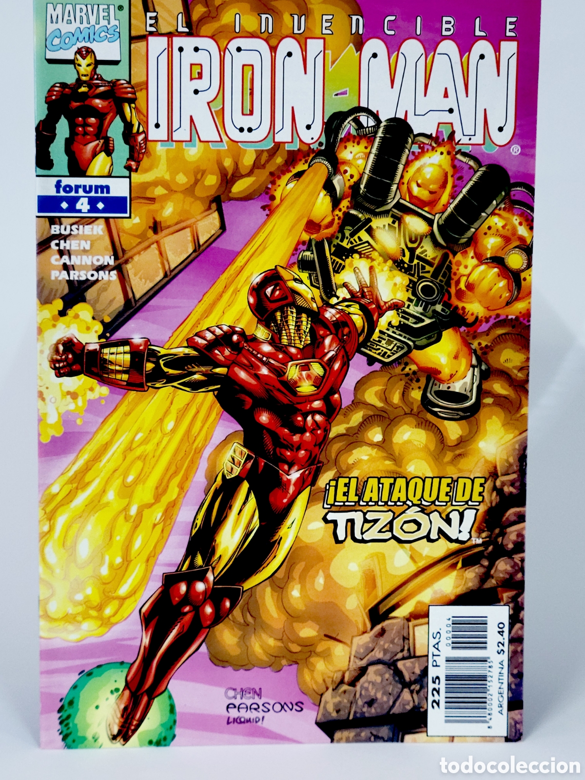 C&oacute;mics: C&Oacute;MIC EL INVENCIBLE IRON MAN 4 VOL.4 FORUM MARVEL VOLUMEN GRAPA KIOSCO