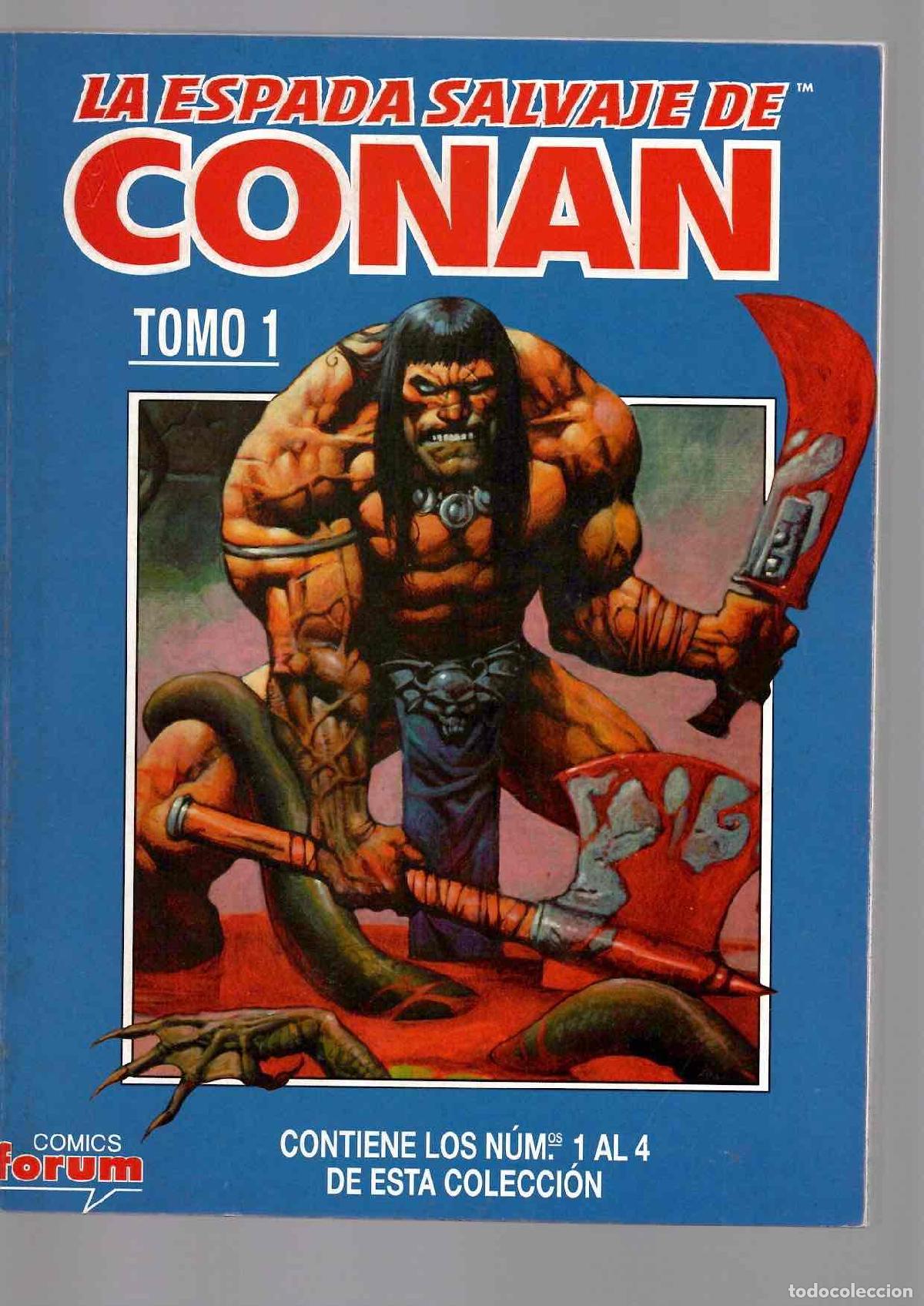 C&oacute;mics: LA ESPADA SALVAJE DE CONAN TOMO 1. CONTIENE LOS N&ordm; 1 AL 4. FORUM PLANETA 1997