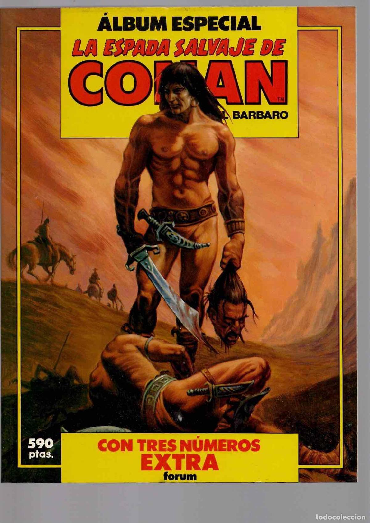 C&oacute;mics: ALBUM ESPECIAL LA ESPADA SALVAJE DE CONAN CON TRES NUMEROS EXTRA. FORUM PLANETA 1988