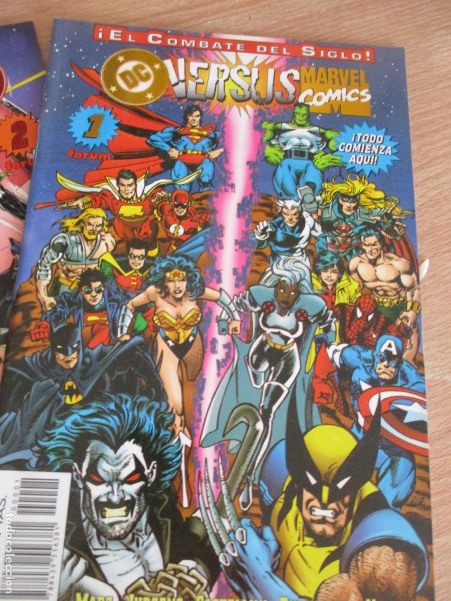 C&oacute;mics: MARVEL COMICS- &iexcl; EL COMBATE DEL SIGLO !- DC- VERESUS, Ns&ordm;., 1,2,3- FORUM. - Foto 2