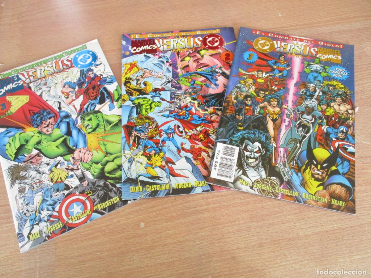 C&oacute;mics: MARVEL COMICS- &iexcl; EL COMBATE DEL SIGLO !- DC- VERESUS, Ns&ordm;., 1,2,3- FORUM.