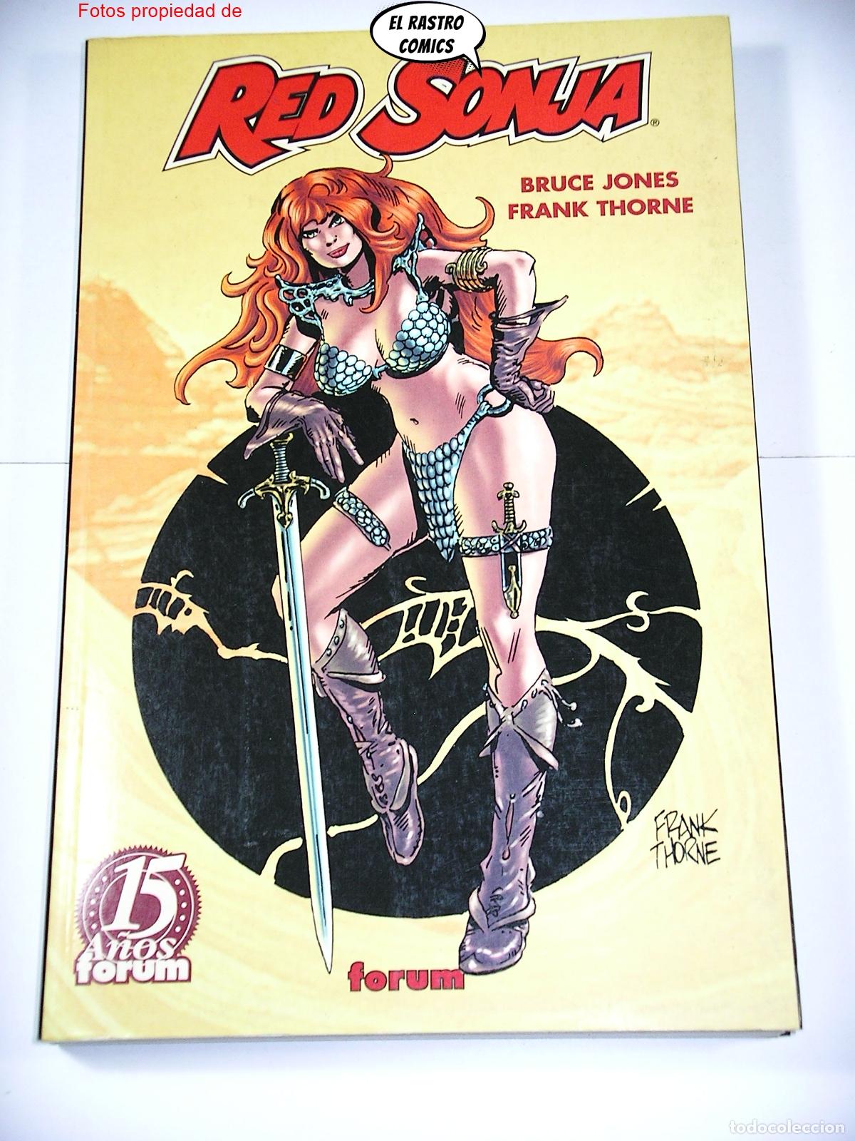C&oacute;mics: Red Sonja, Frank Thorne, tomo tipo integral, Forum Marvel