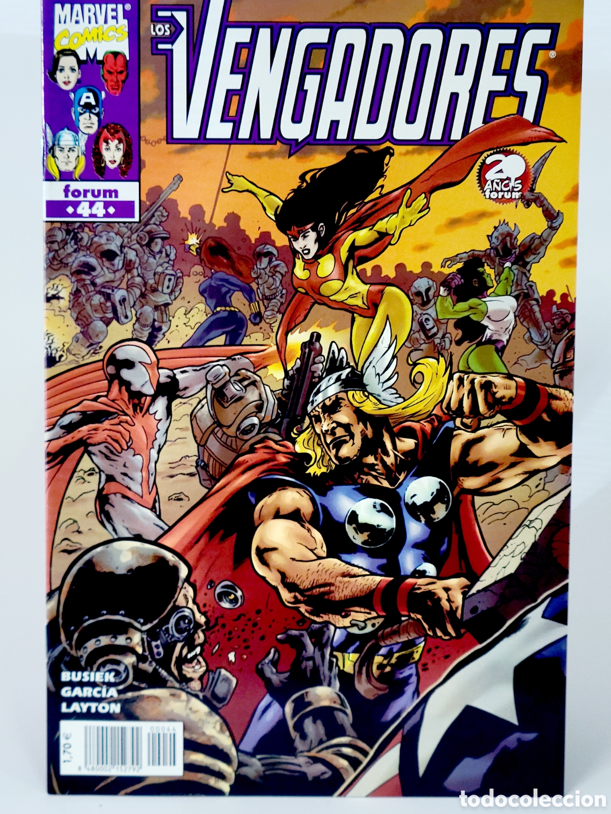 C&oacute;mics: C&Oacute;MIC LOS VENGADORES 44 VOL.3 FORUM MARVEL GRAPA VOLUMEN DE KIOSCO