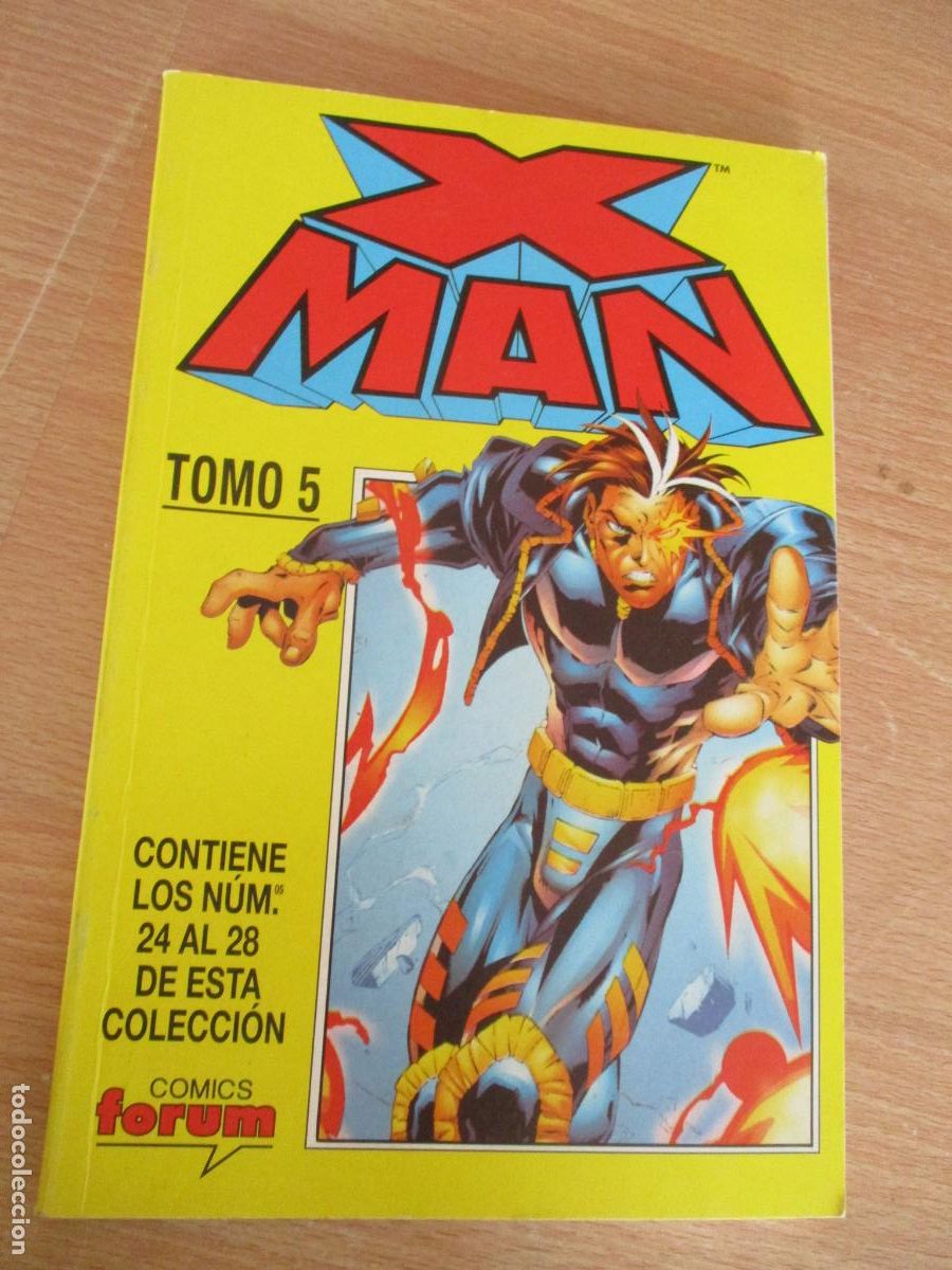 C&oacute;mics: MARVEL- X MAN- FORUM.- TOMO 5- N&Uacute;MEROS 24 AL 28- RETAPADOS