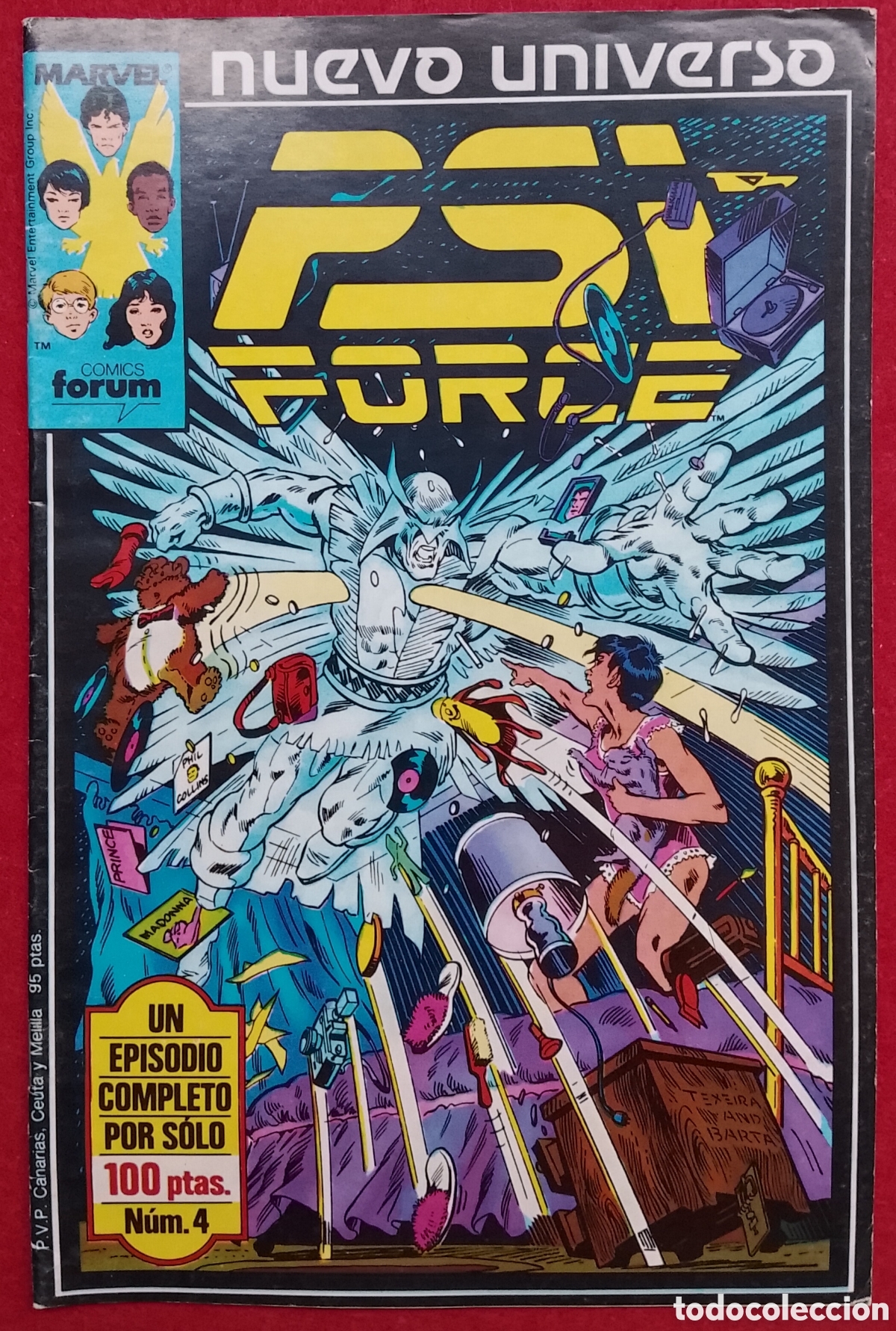 C&oacute;mics: C&oacute;mic Psi-Force (Nuevo Universo) N&ordm; 4 - Comics Forum (Marvel / Planeta DeAgostini, 1988)