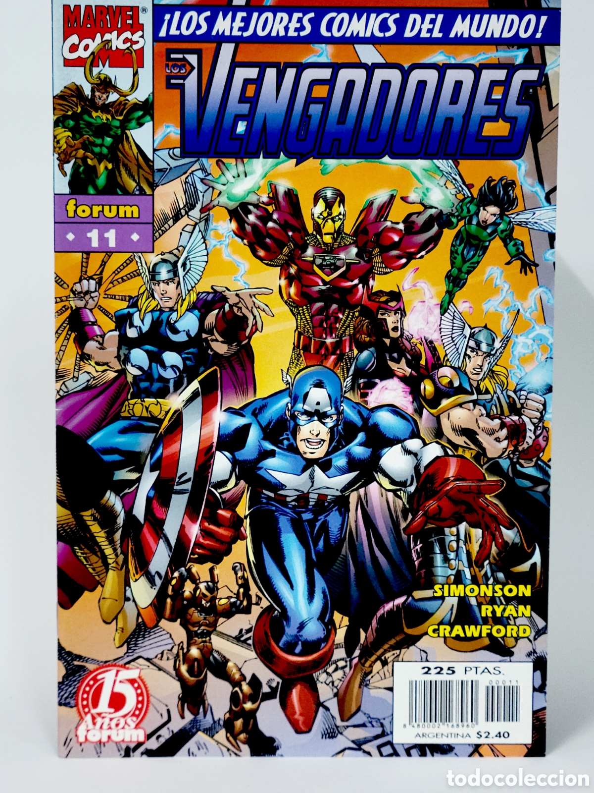 C&oacute;mics: C&Oacute;MIC HEROES REBORN LOS VENGADORES 11 FORUM MARVEL GRAPA VOLUMEN DE KIOSCO