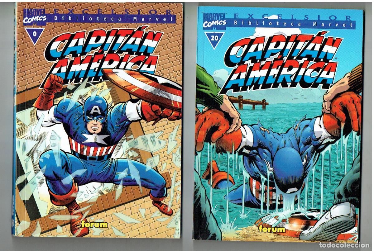 C&oacute;mics: BIBLIOTECA MARVEL COMICS. CAPITAN AMERICA. 21 NROS.DEL 0 AL 20. &iexcl;&iexcl;COMPLETA!!. FORUM. (B/4 RUM )