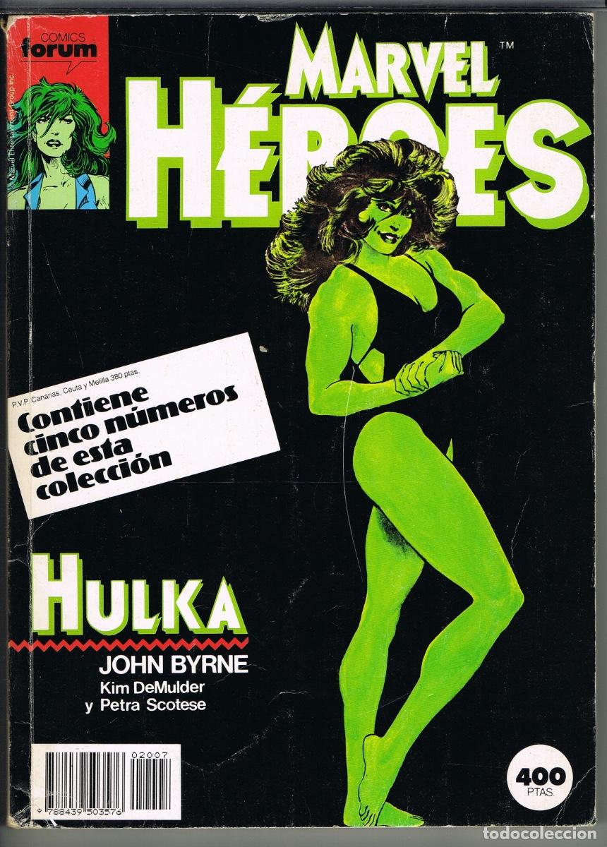 C&oacute;mics: MARVEL HEROES RETAPADO CON LOS NUMEROS 36 A 40. INCLUYE HULKA POR JOHN BYRNE MINISERIE COMPLETA