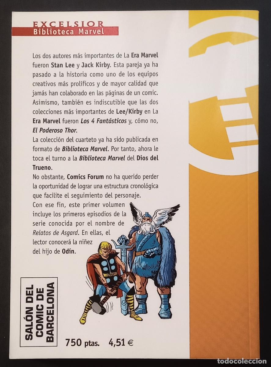 C&oacute;mics: THOR EL PODEROSO N&ordm; 1 - EXCELSIOR BIBLIOTECA MARVEL FORUM - ED. PLANETA 2001 - Foto 2
