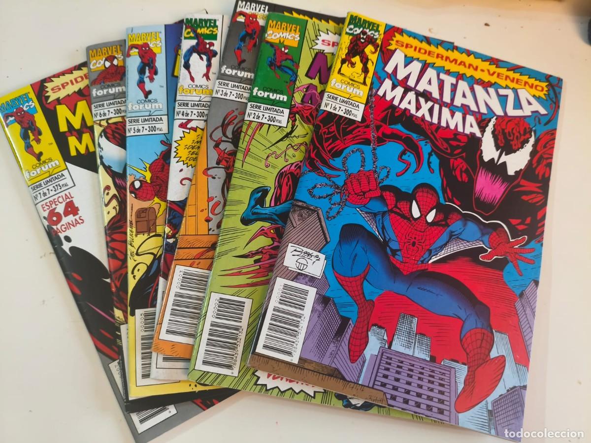 C&oacute;mics: Matanza M&aacute;xima Forum 7 n&uacute;meros Completa Spiderman Veneno Forum