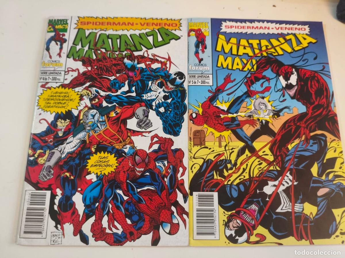 C&oacute;mics: Matanza M&aacute;xima Forum 7 n&uacute;meros Completa Spiderman Veneno Forum - Foto 2