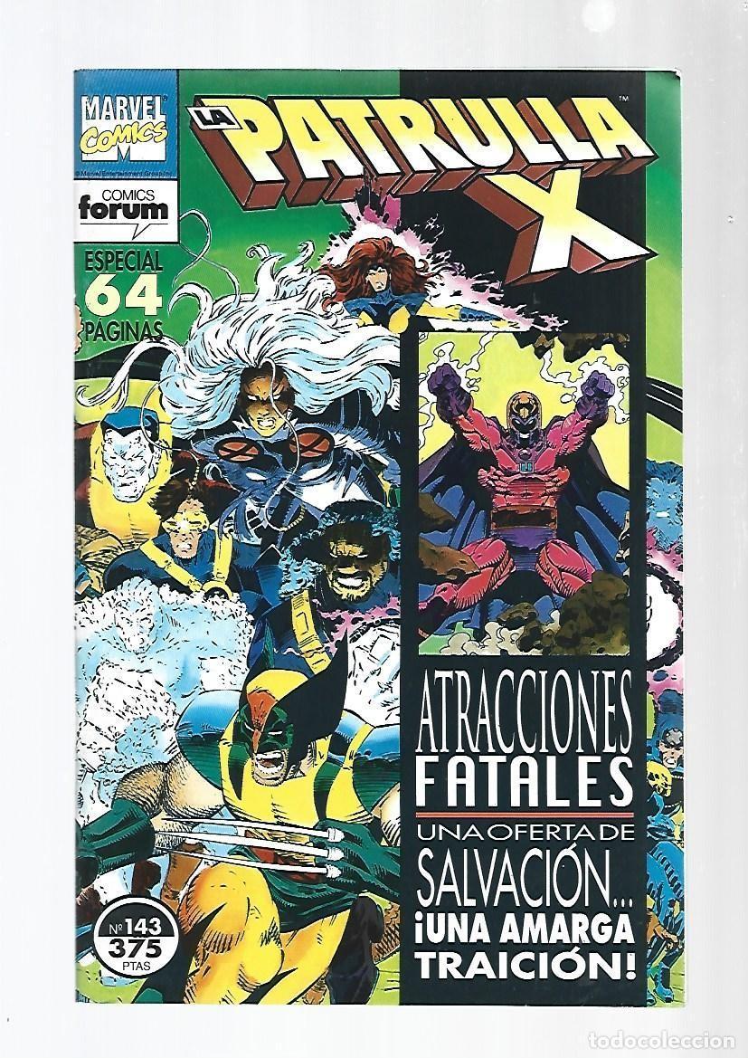 C&oacute;mics: Patrulla X, 143: atracciones fatales, 1994, Forum, muy buen estado. Contiene portafolio