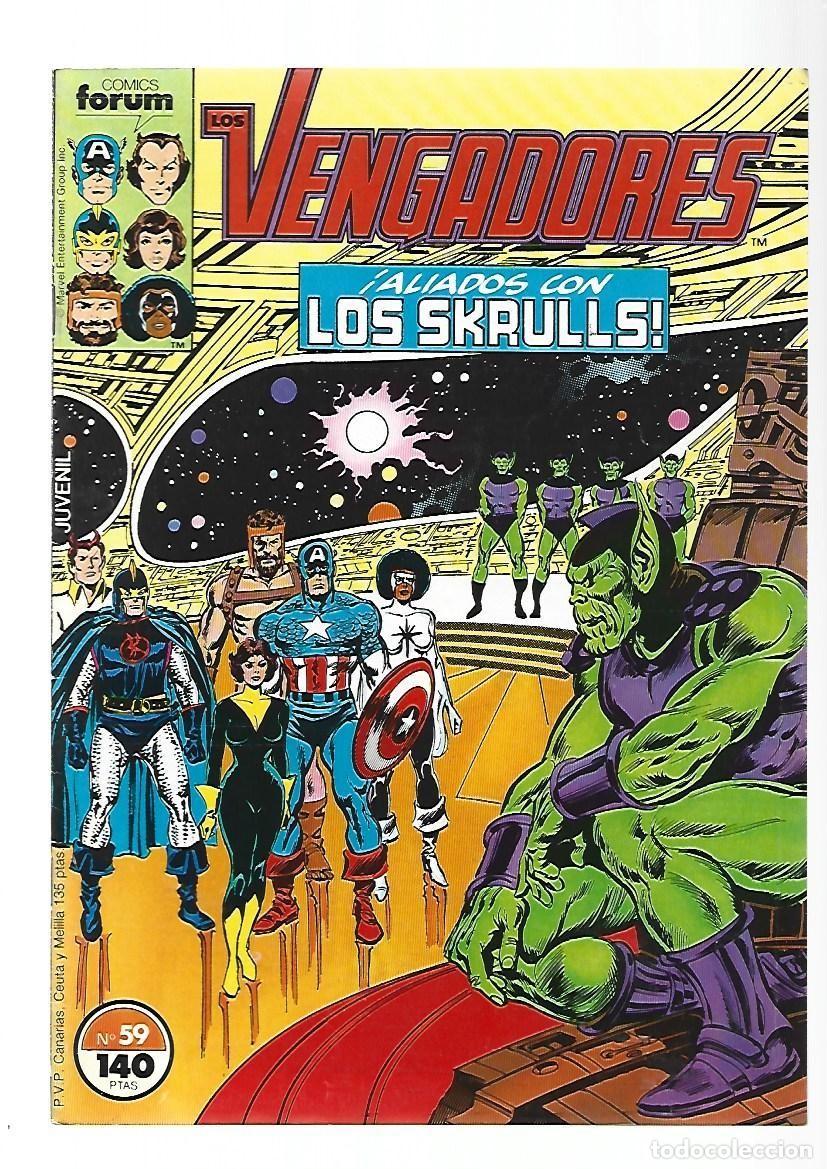 C&oacute;mics: Los vengadores, 59, 1987, Forum, muy buen estado