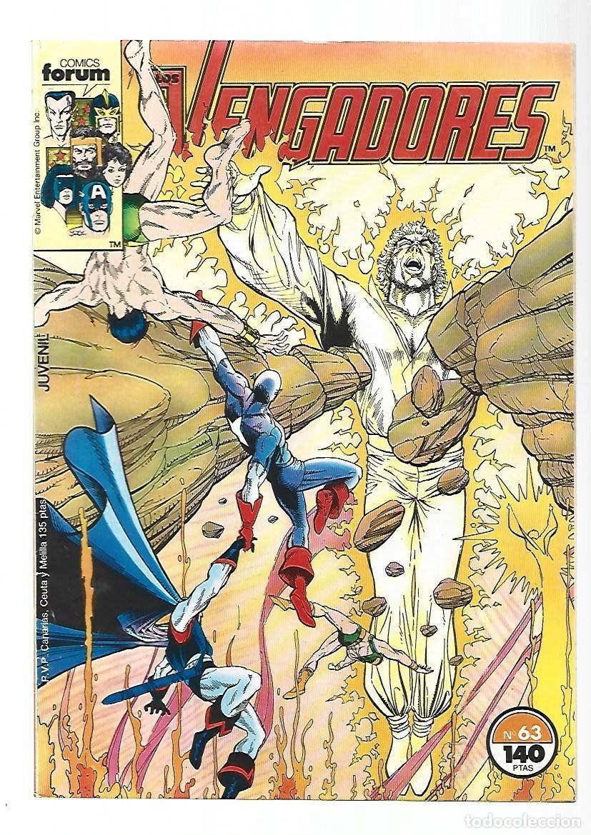 C&oacute;mics: Los Vengadores, 63, 1988, Forum, muy buen estado