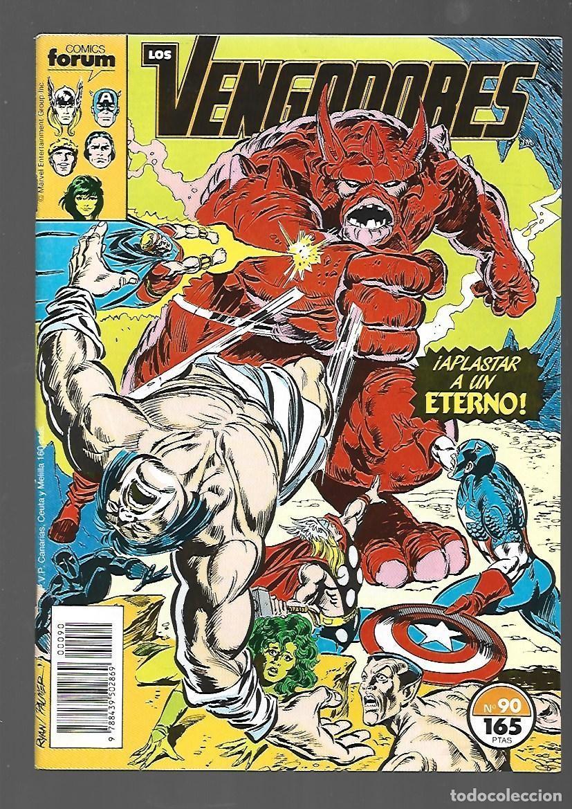 C&oacute;mics: Los Vengadores, 90, 1990, Forum, muy buen estado