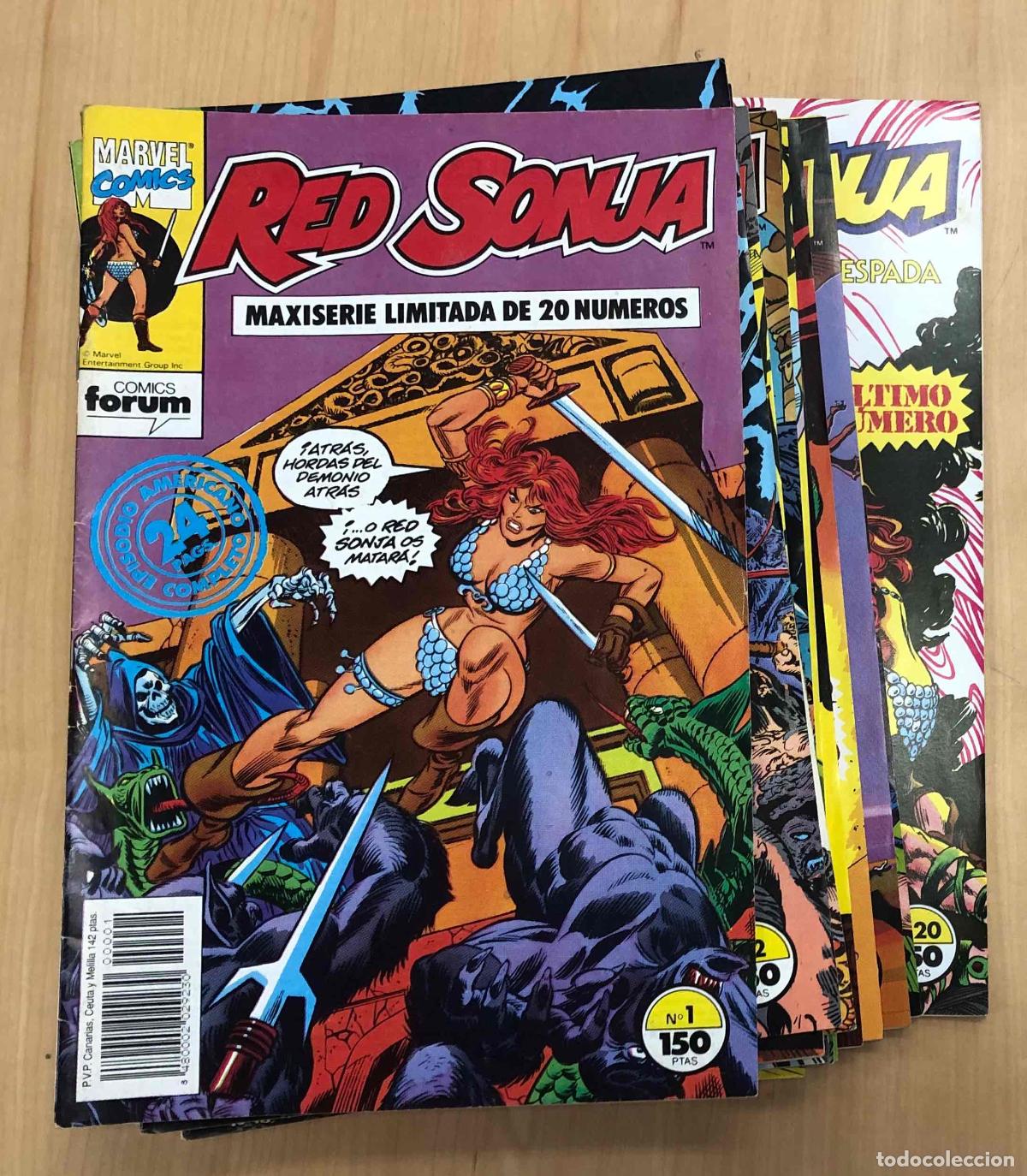 C&oacute;mics: RED SONJA MAXISERIE LIMITADA DE 20 NUMEROS. COMPLETA. FORUM PLANETA 1992