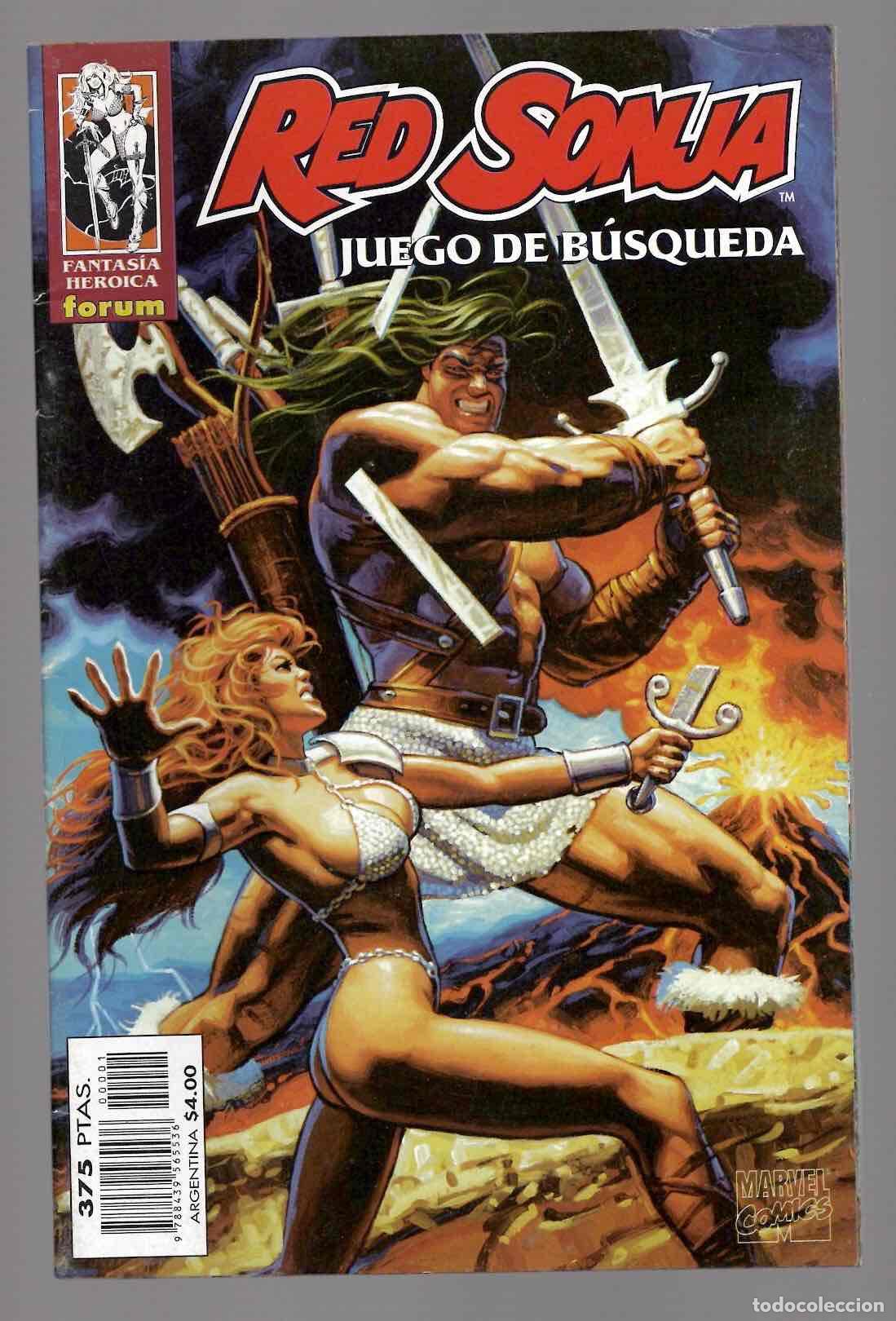C&oacute;mics: RED SONJA JUEGO DE BUSQUEDA FANTASIA HEROICA. FORUM PLANETA 1997