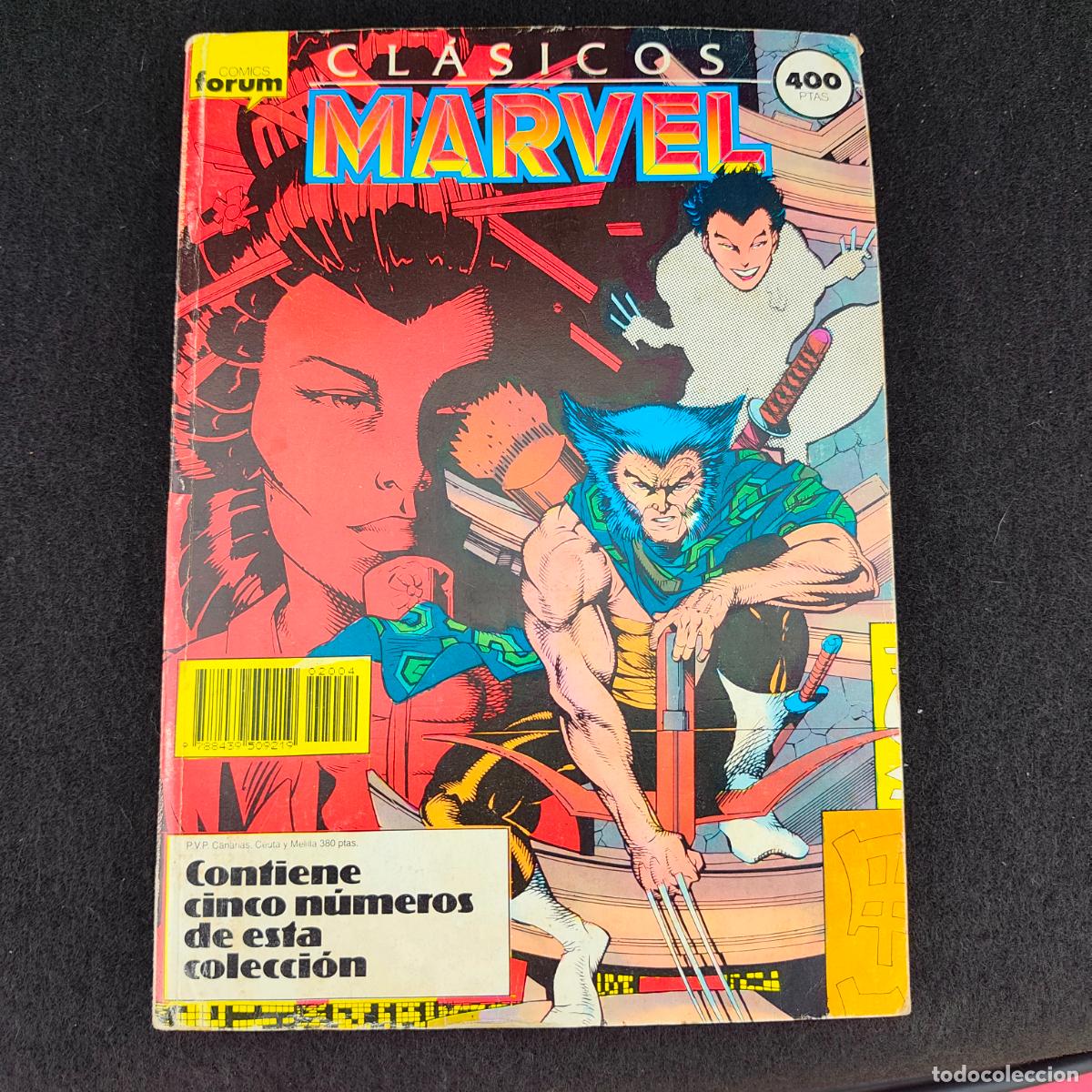C&oacute;mics: Clasicos marvel. Retapado. Contiene los numeros 16 al 20. Portada Carlos pacheco