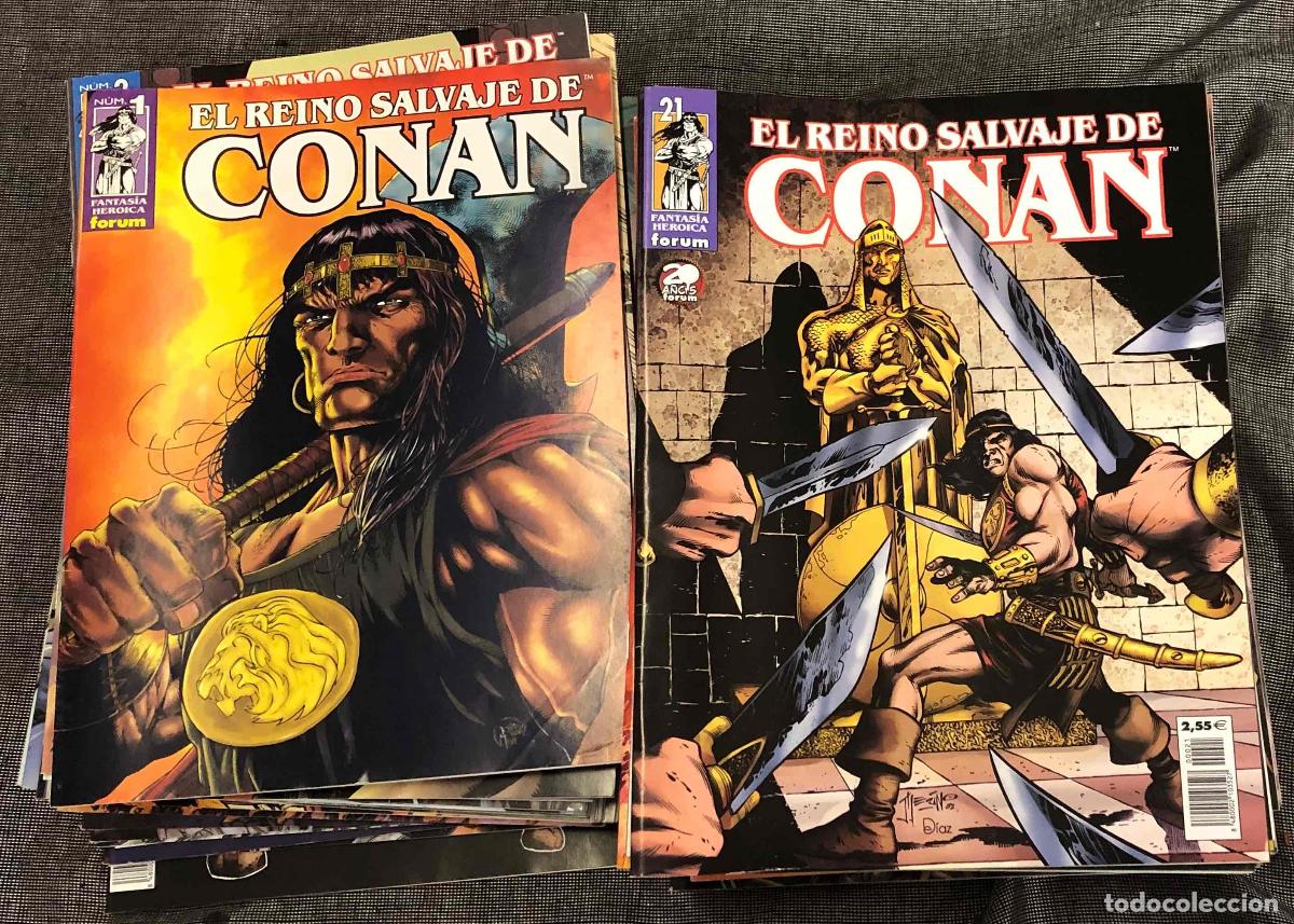 C&oacute;mics: EL REINO SALVAJE DE CONAN N&ordm; 1 AL 40, COMPLETA. FORUM PLANETA 2002