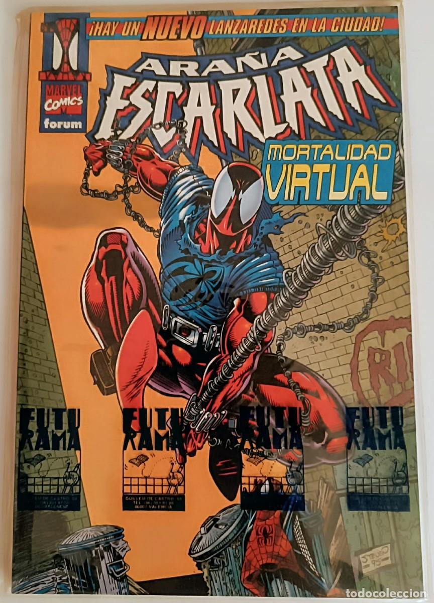 C&oacute;mics: Ara&ntilde;a Escarlata: Mortalidad Virtual (Tomo 1) - Marvel Comics Forum 1996 - MINT - Foto 1