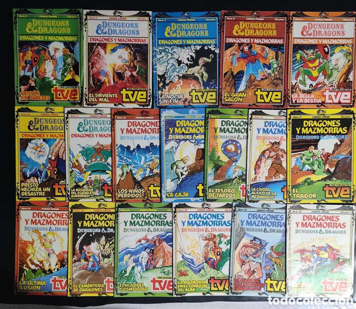 C&oacute;mics: DRAGONES Y MAZMORRAS 4,5,7,8,9,10,11,12,13,15,16,17,18,20,21,22,25,26