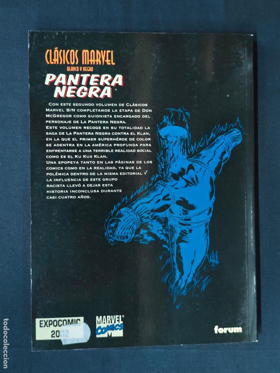 C&oacute;mics: CLASICOS MARVEL - BLANCO Y NEGRO - PANTERA NEGRA - FORUM - Foto 2