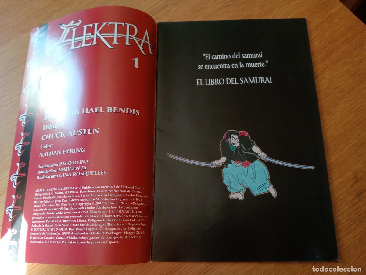 C&oacute;mics: ELEKTRA: MARVEL KNIGHTS N.&ordm; 1 (DE 27). EL LIBRO DEL SAMURAI. GRAPA. FORUM. MARVEL. 2002. - Foto 3
