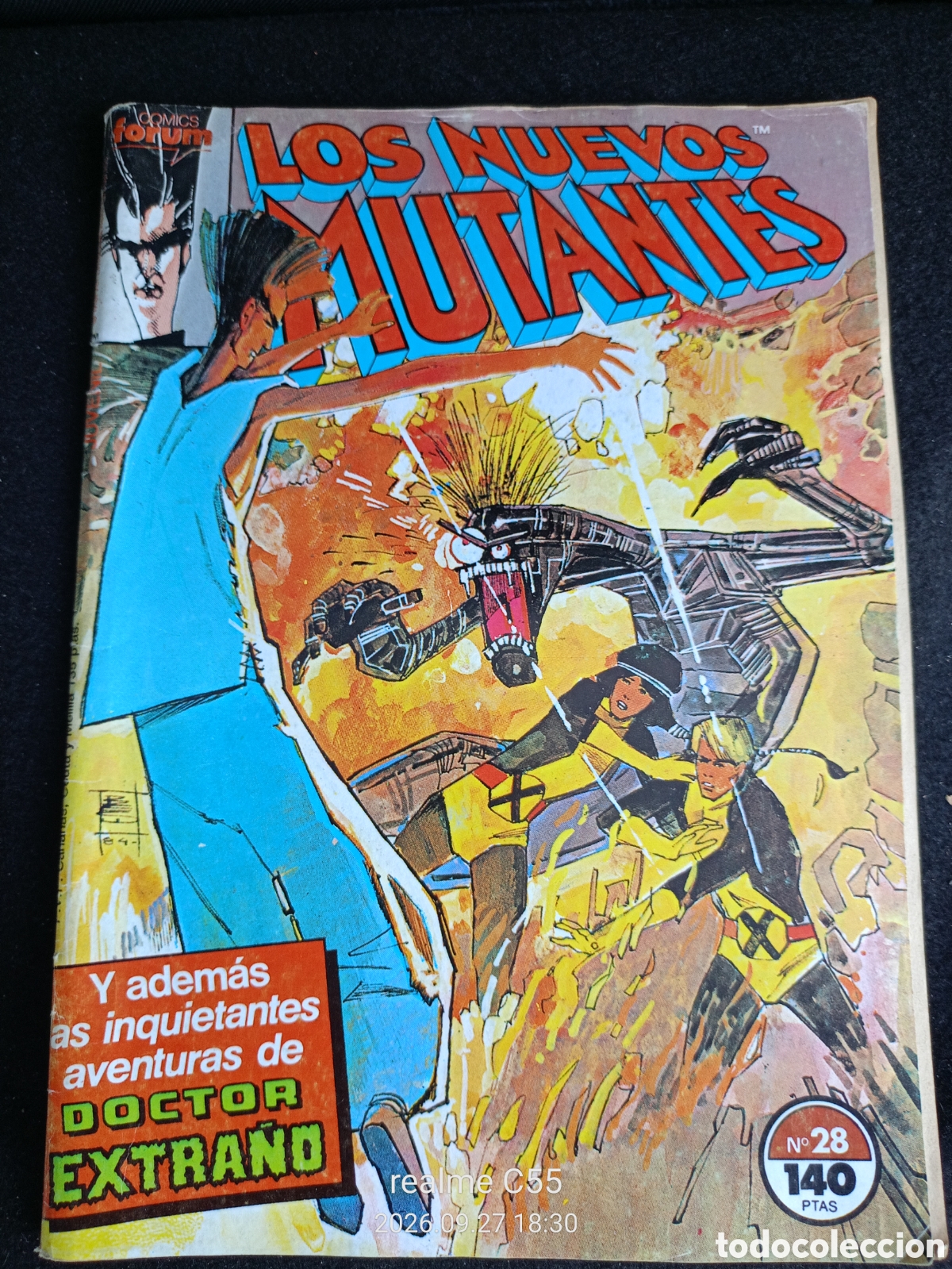 Comics : LOS NUEVOS MUTANTES N&ordm; 28. 1986. VOLUMEN 1. EDITORIAL FORUM.