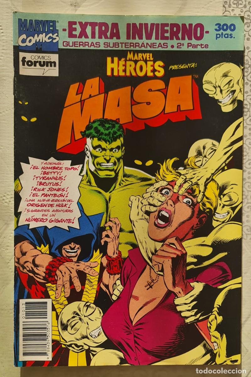C&oacute;mics: MARVEL HEROES EXTRA INVIERNO 1992 LA MASA. GUERRAS SUBTERRANEAS. Comics Forum 1992