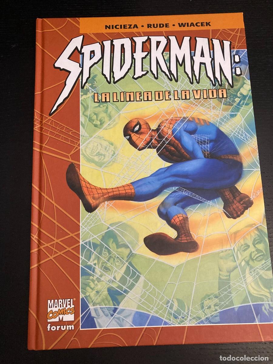 Comics: SPIDERMAN LA L&Iacute;NEA DE LA VIDA FORUM TAPA DURA NICIEZA STEVE RUDE BOB WIACEK