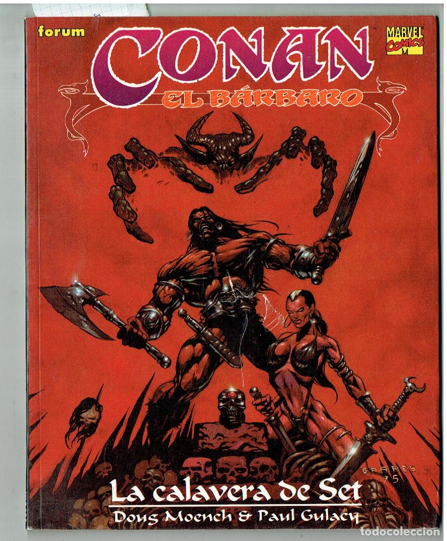 C&oacute;mics: NOVELA GR&Aacute;FICA CONAN EL B&Aacute;RBARO. N&ordm; 2. LA CALAVERA DE SET. FORUM. 1995.(B/47.1 RUM)