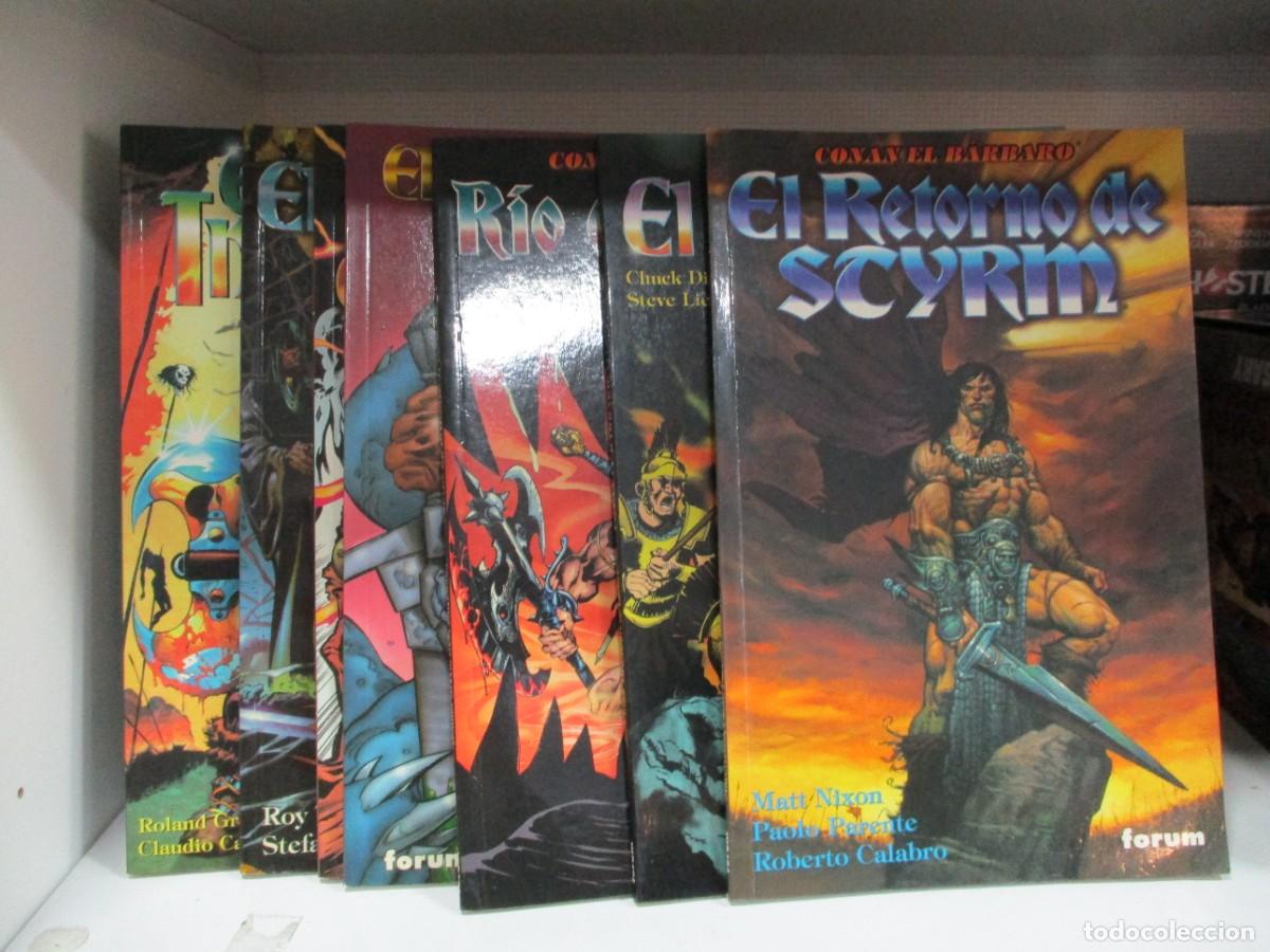 Fumetti: COLECCION COMPLETA CONAN EL BARBARO NOVELA GRAFICA - SERIE LIMITADA - 7 TOMOS - FORUM / MARVEL