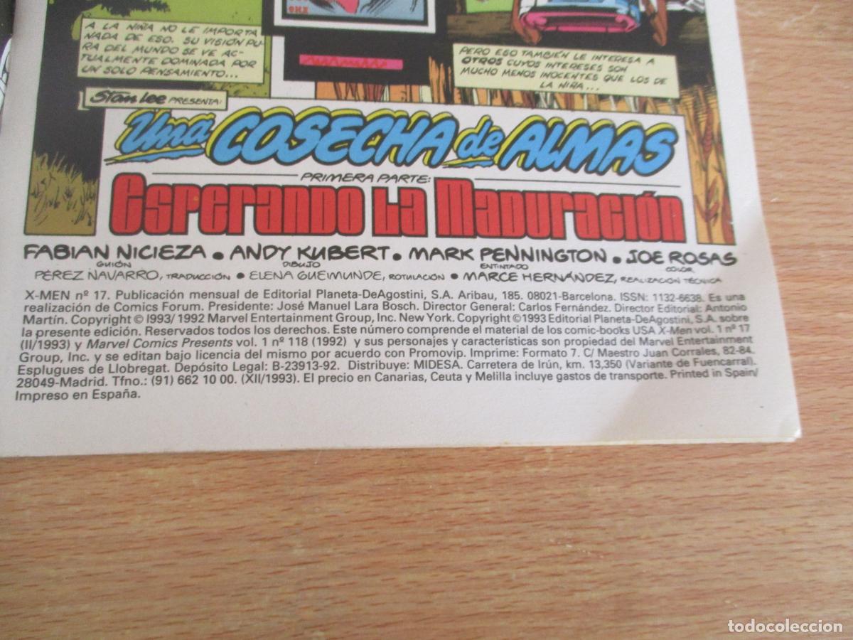 C&oacute;mics: MARVEL, X-MEN N&ordm;. 17- FORUM-1993- PLANETA - Foto 2