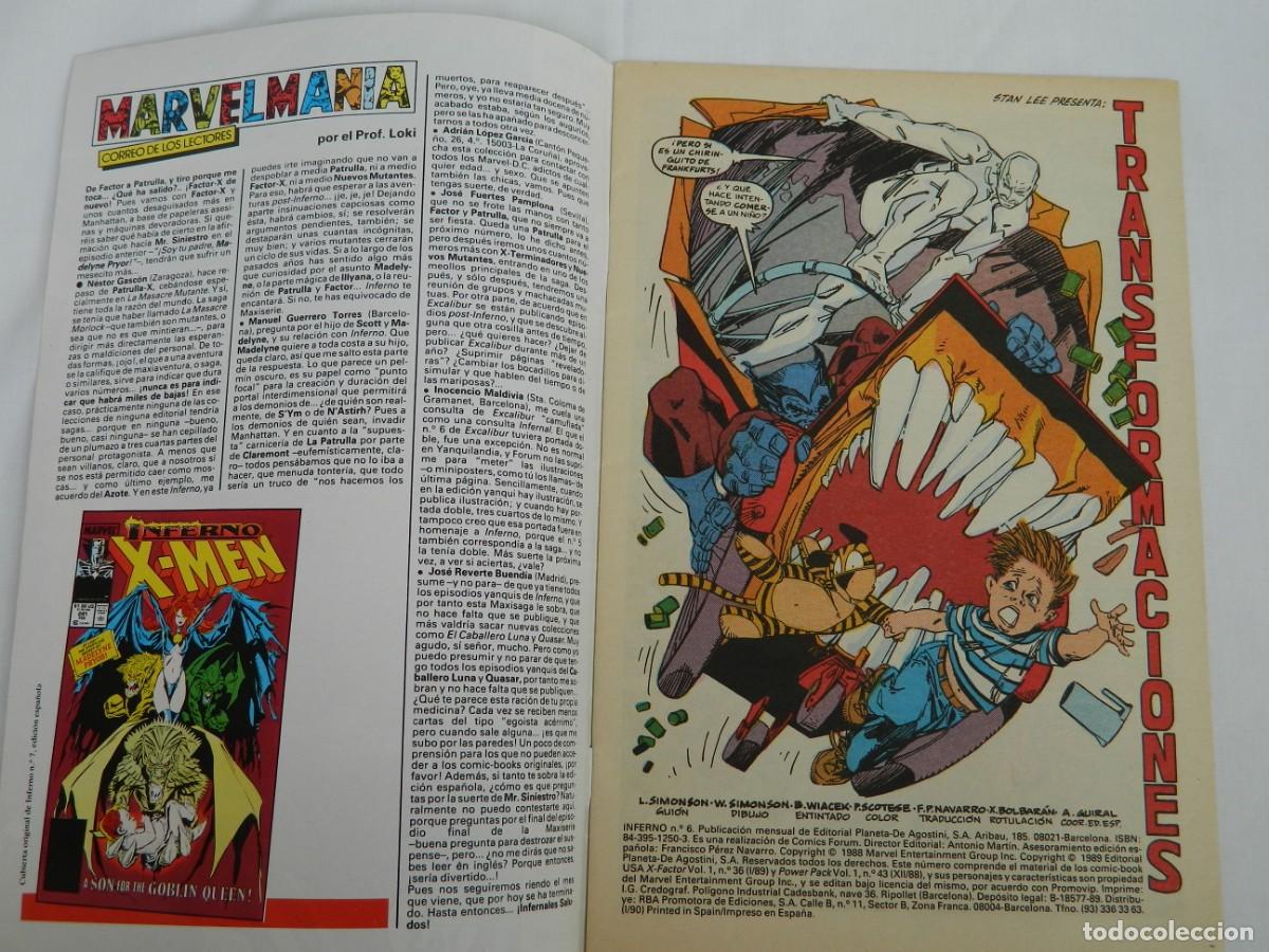 C&oacute;mics: FACTOR X N&ordm; 6- FORUM - MARVEL 1988 - Foto 3