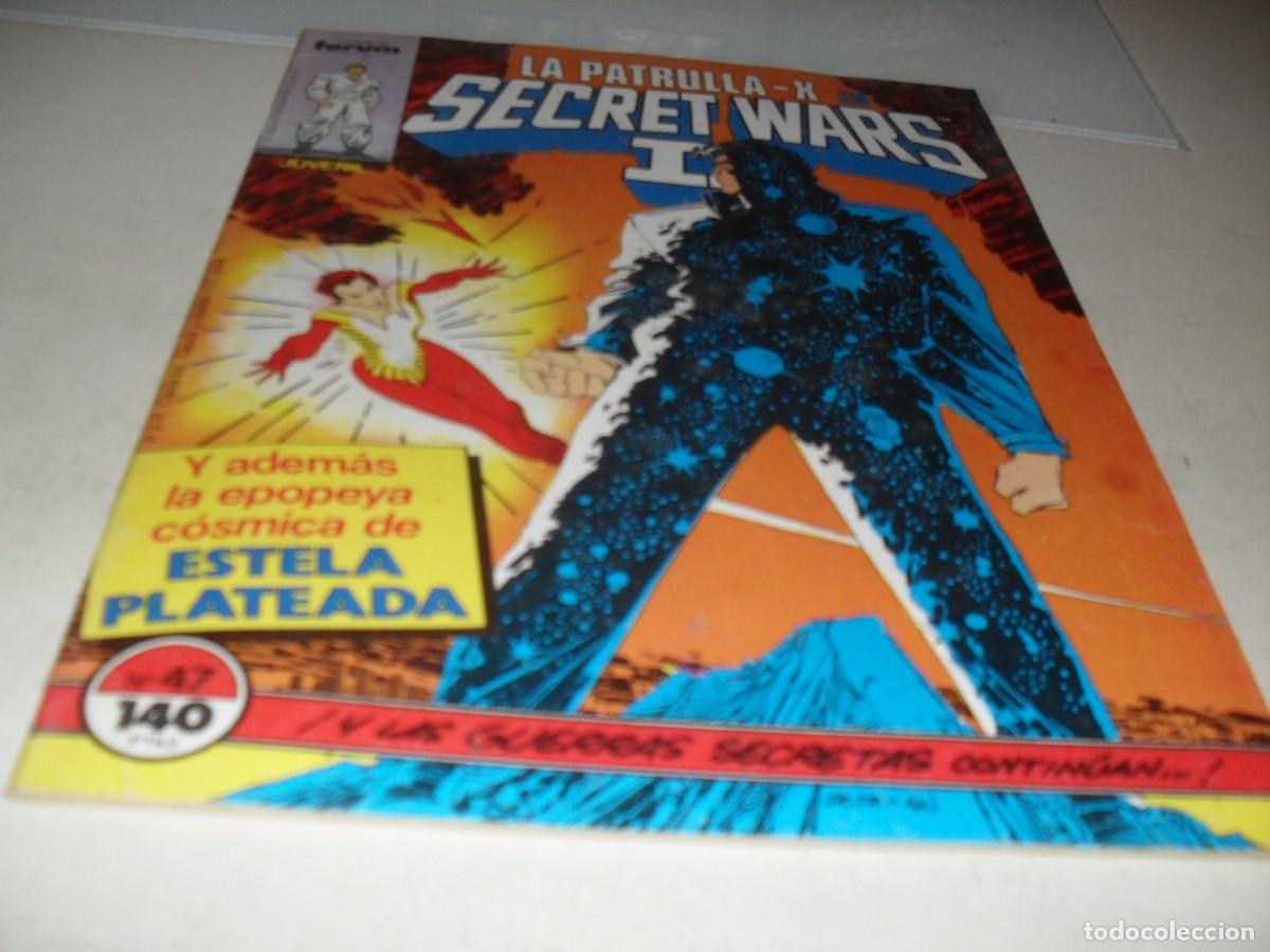 Comics : SECRET WARS N&ordm; 47,LA PATRULLA X:ENCRUCIJADA,CON ESTELA PLATEADA,DE 50.FORUM,1984