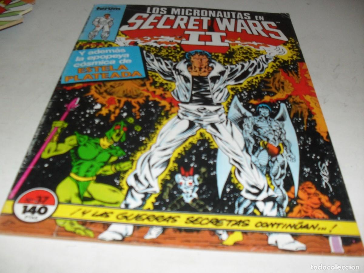Comics: SECRET WARS N&ordm; 37,LOS MICRONAUTAS,CON ESTELA PLATEADA,DE 50.FORUM,1984
