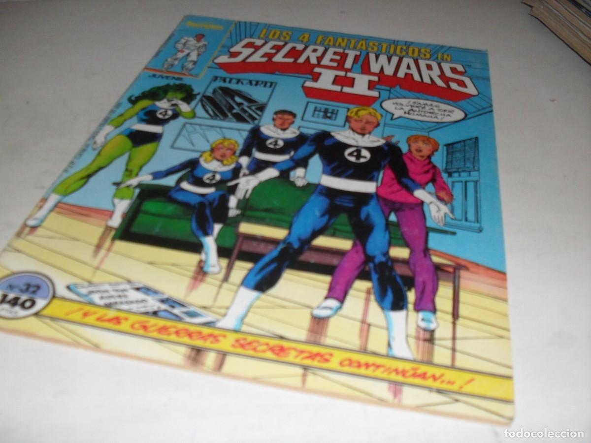 C&oacute;mics: SECRET WARS N&ordm; 32,LOS 4 FANTASTICOS:HEROE,CON ESTELA PLATEADA,DE 50.FORUM,1984