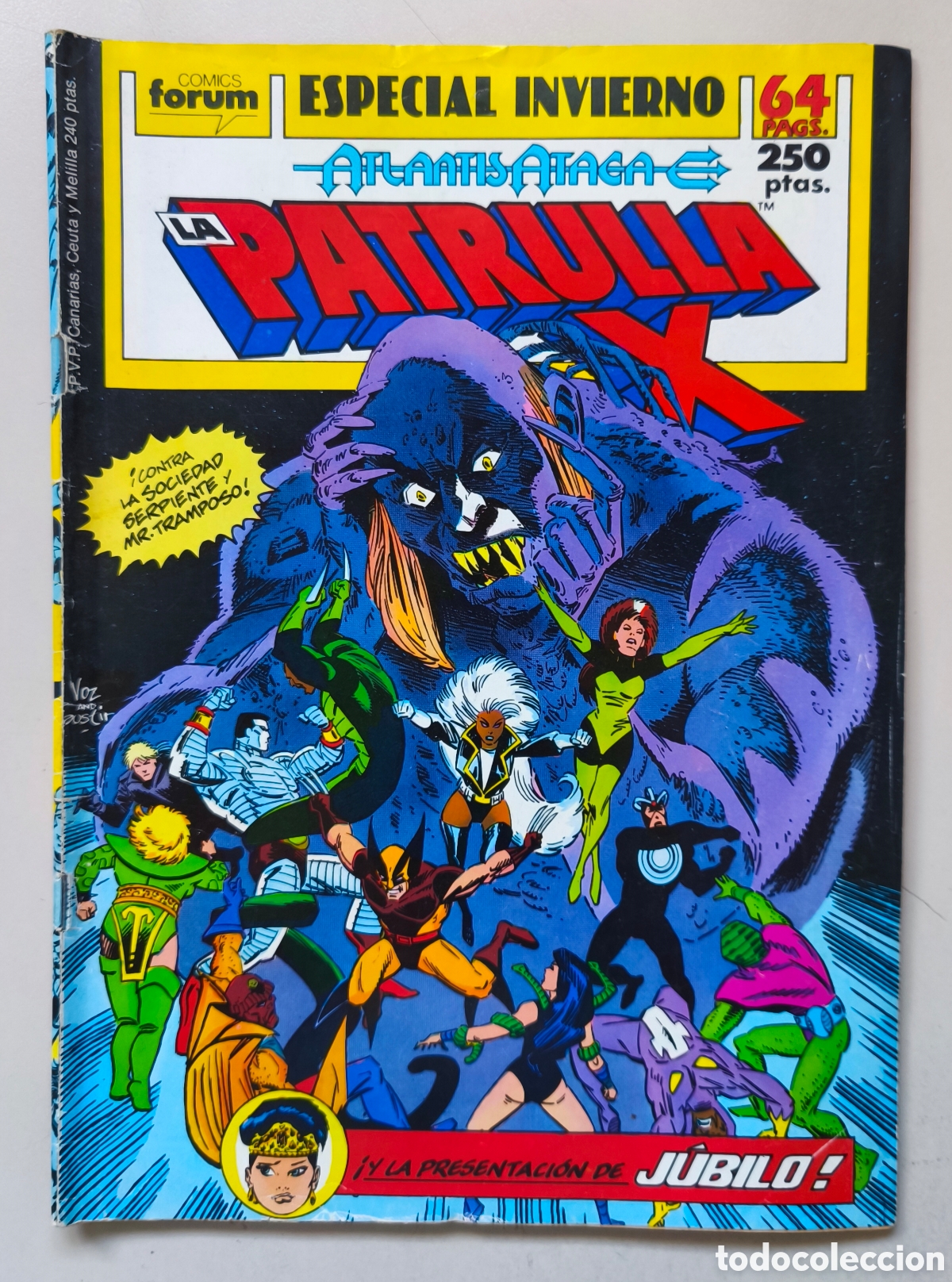 C&oacute;mics: Comic La patrulla X. Especial Invierno 1989. Atlantis ataca.