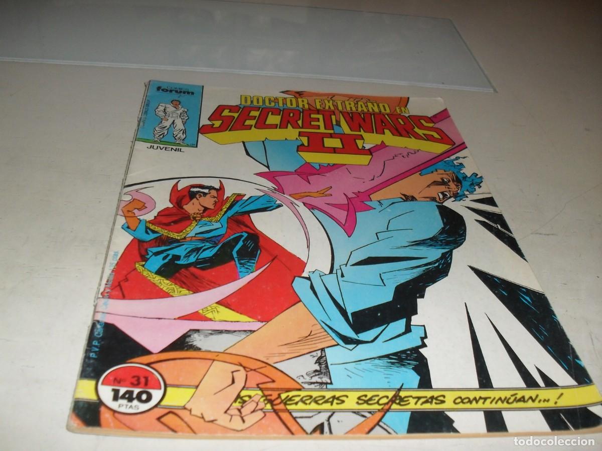 Comics: SECRET WARS N&ordm; 31,CON POSTER DEL DR.EXTRA&Ntilde;O,CON ESTELA PLATEADA,DE 50.FORUM,1984