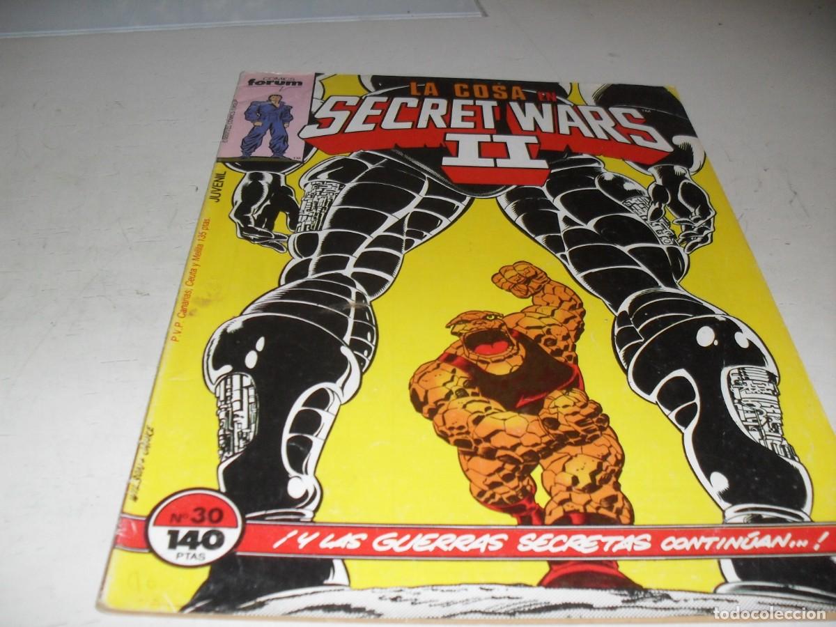 Comics: SECRET WARS N&ordm; 30,LA COSA VS-EL TODOPODEROSO,CON ESTELA PLATEADA,DE 50.FORUM,1984
