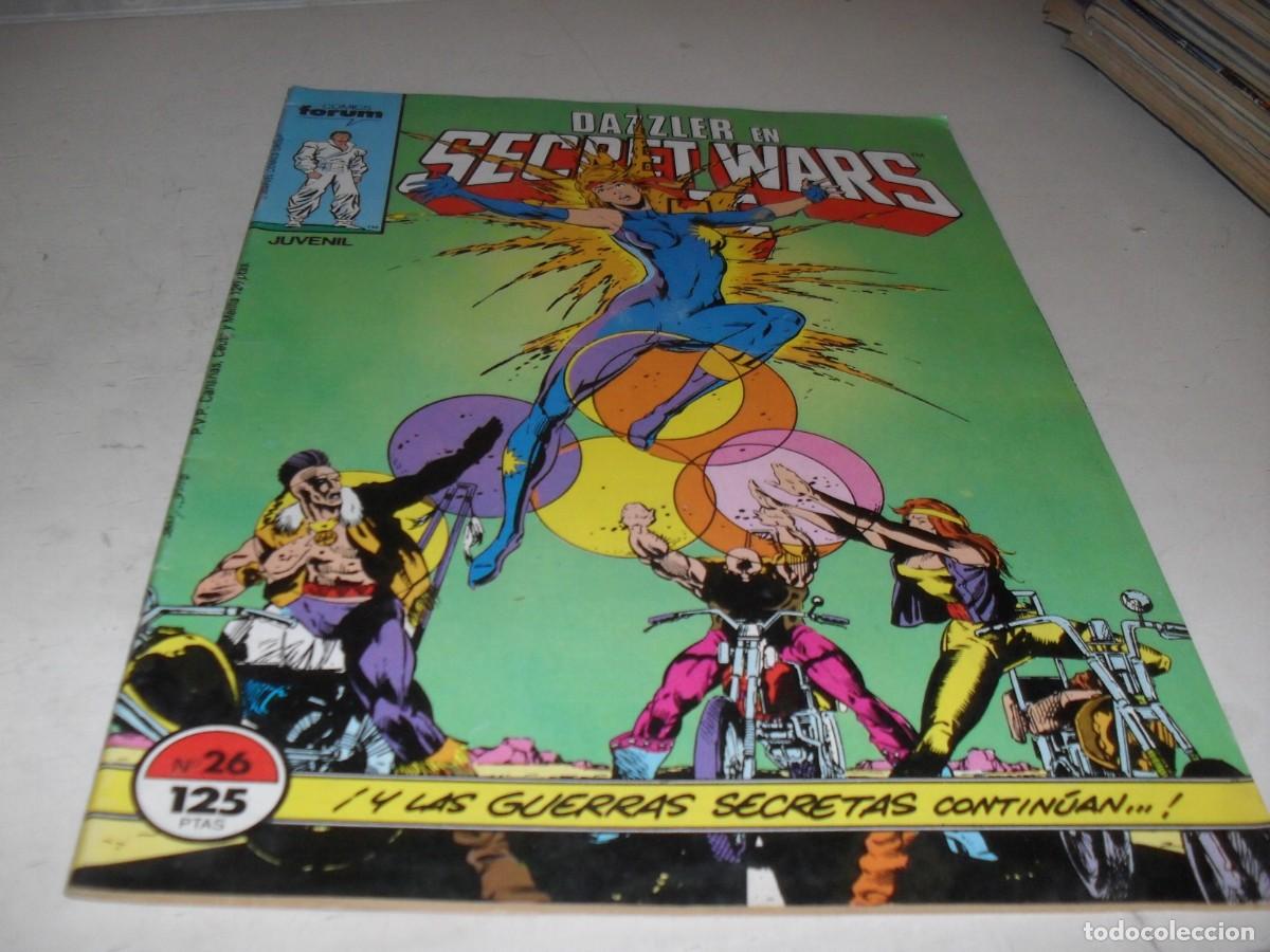 Comics: SECRET WARS N&ordm; 26,DAZLER:VIAJEROS,CON ESTELA PLATEADA,DE 50.FORUM,1984